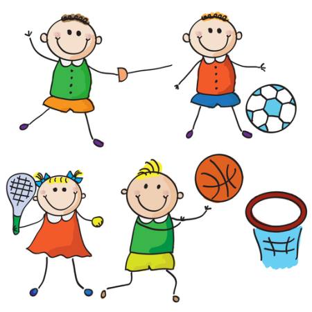 Kinder, Sport, Fußball, Tennis, Basketball Aliona Zbughin - Dreamstime
