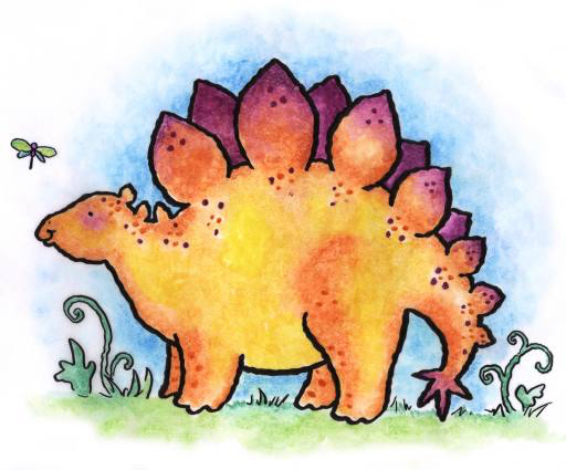 dinosaurier, tier, wild, schmetterling, cartoon Linda Duffy (Easystreet)