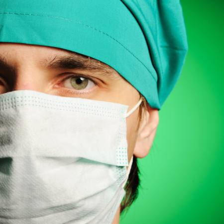 medic, Maske, grün, mann, auge, Hut, Arzt Haveseen - Dreamstime