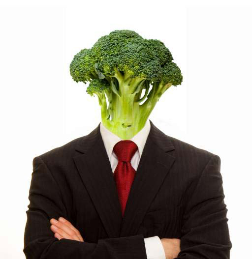 Gemüse, Mensch, Person, Anzug, vegan, Gemüse, Brokkoli Brad Calkins (Bradcalkins)