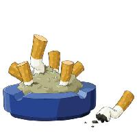 Pixwords Das Bild mit Schale, Rauchen, cigare, cigare Hintern, Esche Dedmazay - Dreamstime