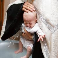 Pixwords Das Bild mit Baby, Priester, Vater, schrei, schreien, Wasser Irina Lyulko (Ajni)