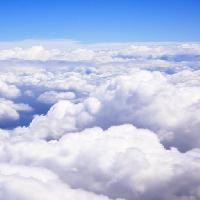 Pixwords Das Bild mit Wolken, Oben, Himmel, fliegen David Davis (Dndavis)