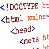 Pixwords Das Bild mit Code, Webseite, Seite doctype, html, Kopf, Meta- Alexeysmirnov