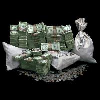 Pixwords Das Bild mit Geld, Tasche, Münzen Linda Bair - Dreamstime