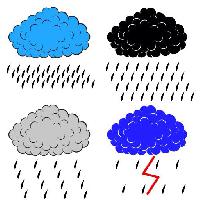Pixwords Das Bild mit wolke, wolken, regen, blitz, blau, grau, schwarz Aarrows