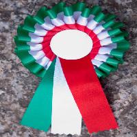 band, flagge, farben, Marmor, grün, weiß, rot, rund Massimiliano Ferrarini (Maxferrarini)