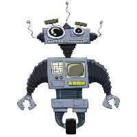 Pixwords Das Bild mit Rad, Augen, Hand, Maschine, Roboter Dedmazay - Dreamstime