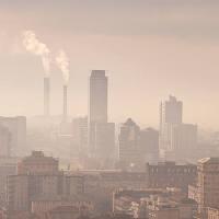 Stadt, Türme, Smog, Turm Heavyrobbie - Dreamstime