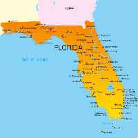 Pixwords Das Bild mit Staat, Land, Vereinigte Staaten, Florida, Karte Ruslan Olinchuk (Olira)