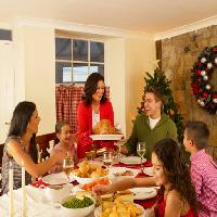 Abendessen, Tisch, Essen, Lebensmittel, Menschen, Personen, Person, Familie, Kinder,  Monkey Business  Images Ltd (Stockbrokerxtra)